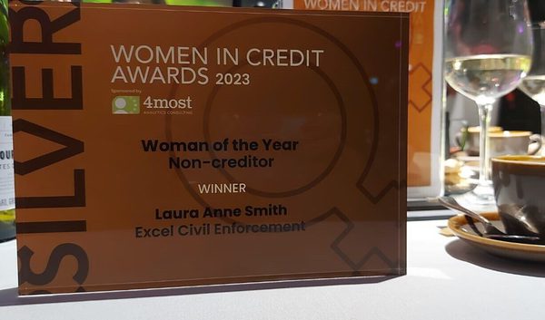 Woman of the Year award win for Laura Anne Smith of Excel Civil Enforcement